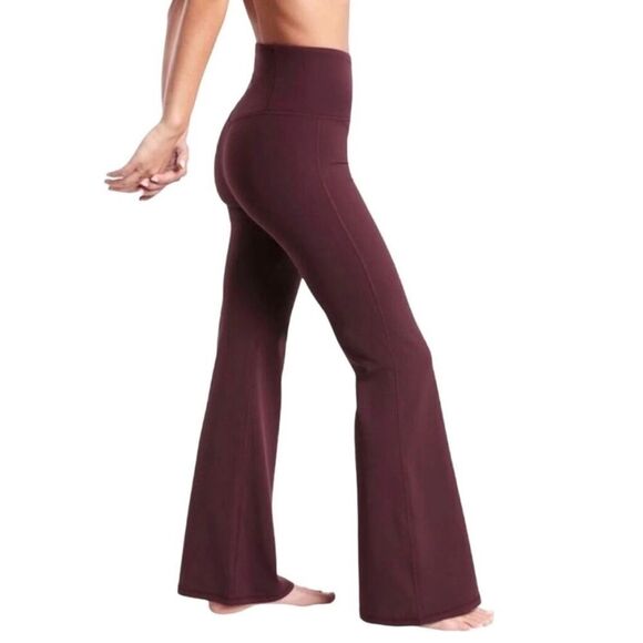 Athleta Elation Flare Pant High Rise Spiced Cabernet Maroon Size 2X yoga women’s - Picture 1 of 16